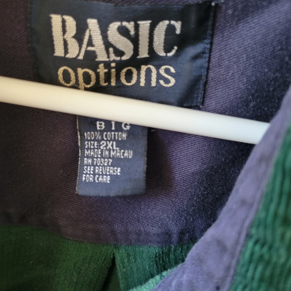 Bright green corduroy button down - Picture 2 of 2